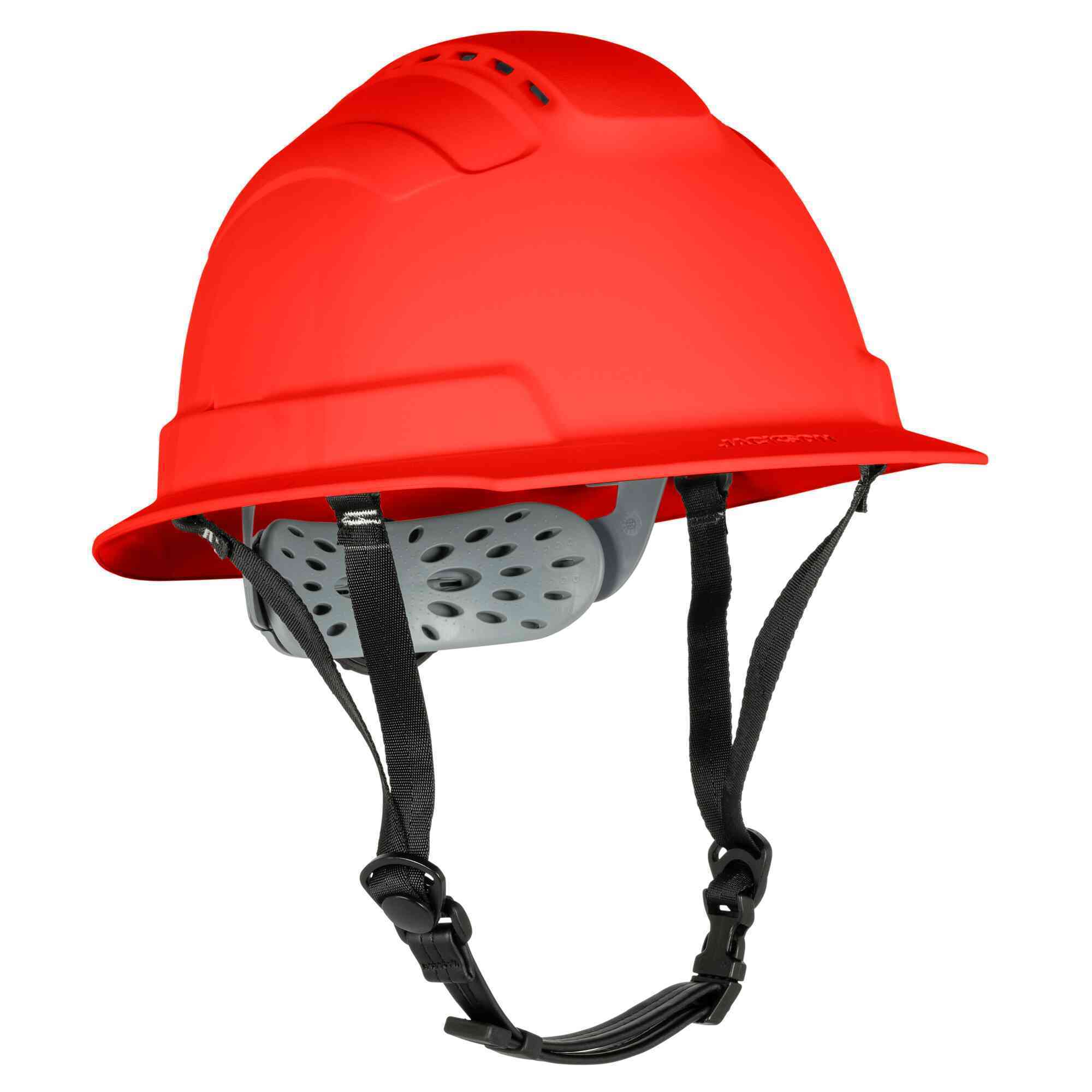 Jackson Safety® - Safety Helmet - BLOCKHEAD2 Series - Full Brim - Type 2 - Vented - Red - Model # 22527